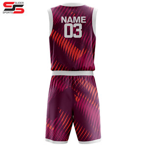 Vente en gros de vêtements de basket-ball de sublimation de haute qualité maillot de sport Logo de l'équipe personnalisé numéro uniforme de basket-ball - Product Image 2