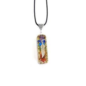Orgone Seven Chakra Colgante Resina Colgante De La India - Product Image 1
