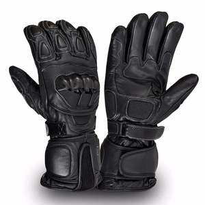 Biker Racers Genuine Cowhide Leather Gloves Waterproof Breathable High-quality Unisex Winter Printed Custom Team Name - Product Image 1