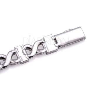 Bracelet pour homme plaqué or avec diamants taillés rond et baguette, design unique, style hip-hop, élégant - Product Image 5