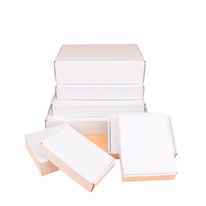 5 uds/10 uds/cartón de regalo blanco embalaje corrugado de 3 capas cartón de transporte admite tamaño personalizado y logotipo impreso - Product Image 1