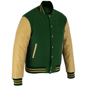 Veste universitaire en toile pour hommes de haute qualité avec col montant Option de broderie personnalisée disponible élégante et chaude pour les vêtements d'équipe scolaire - Product Image 6