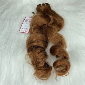 Raw Virgin Remy doble dibujado Cool Brown máquina trama extensiones de cabello humano 20 pulgadas Natural ondulado APOHAIR - Product Image 5