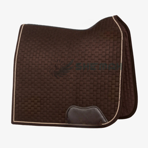 Tapis de selle de cheval anglais en gros matériau durable doublure en tissu doux respirant design matelassé absorbant les chocs confortable - Product Image 5