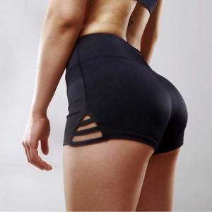 Short de compression taille haute pour femme Jogger Style Respirant Eco-Friendly Fitness Gymwear Noir - Product Image 1