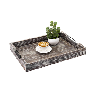 Plateaux en bois naturel de haute qualité pour cadeaux Plateaux décoratifs rustiques prix de gros de l'usine du Vietnam - Product Image 3