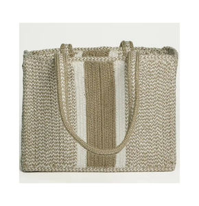 Bolso trenzado de Mano a Mano de hilo PET de tamaño personalizado superventas, forro de lona de alta calidad, dos asas abiertas, precio bajo, fabricante indio - Product Image 4