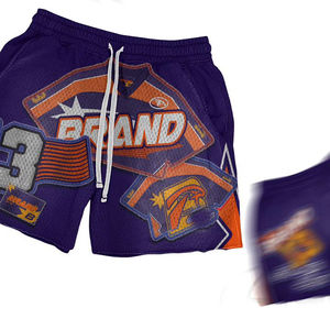 2024 dernière conception de sublimation personnalisée été nouveau Style de plage à manches courtes ensembles hommes maille deux pièces ensemble - Product Image 2