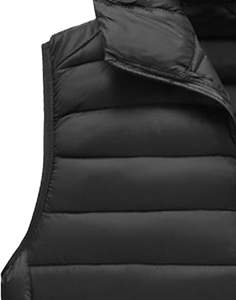 Manteau d'hiver matelassé léger sans manches en coton pour hommes, gilet en coton à capuche, respirant, décontracté, coupe ample, service OEM, 2025 - Product Image 6