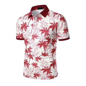Polos à manches courtes décontractées pour hommes Polos à sublimation pour les vacances d'été à la plage Chemises de golf pour hommes Prix raisonnable Service OEM - Product Image 2