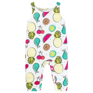 Combinaison pour bébé fille, super peignée, naturelle, 1 pièce, sans manches, avec short sous le genou, écologique - Product Image 1