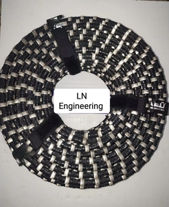 Corde de scie à fil diamanté à prix d'usine avec corde de scie à fil revêtue de caoutchouc pour la coupe de béton par les exportateurs indiens - Product Image 2