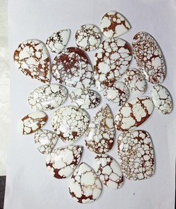 Cabochons de jaspe de cheval sauvage polis à la main Fabrication de bijoux Cabochons de pierre de cheval sauvage Lot de gemmes pour l'emballage de fil de bijoux - Product Image 3