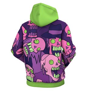 Sudaderas con capucha de impresión de dibujos animados sublimación al por mayor de gran tamaño de lana gruesa pesada de poliéster para hombre con estampado colorido personalizado - Product Image 3