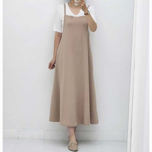 ชุดเดรสตัวใหญ่แบบลำลองสำหรับผู้หญิง, เดรสสายเดี่ยวทรงหลวมหลวมมีกระเป๋าฤดูร้อน - Product Image 3