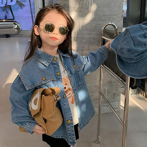 CONTIKIDS FJC173 Unisex Long-Sleeved Washed Denim Jacket With Solid Pattern <b>Girls</b> <b>Clothing</b> <b>Set</b> - Product Image 6