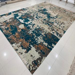 Modern Hand Knotted Luxury High End <b>Rug</b> Carpet Factory No MOQ New Zealand Tibbetan Wool Silk Oversized Custom Made Affordable - Product Image 2