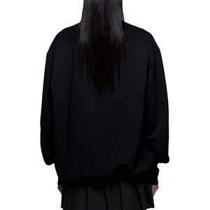 Nouveau Design hiver imprimé surdimensionné col haut pull 1/4 Zip femmes sweat 100% coton polaire imperméable fait Pakistan - Product Image 5