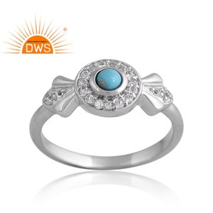 แหวนพลอยบุษราคัมสีเงินแพลเลเดียมชุบ925ดีไซน์ใหม่ได้รับการออกแบบมาใหม่ - Product Image 1