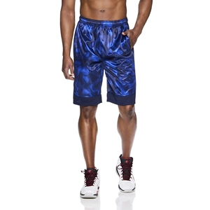 Short de basket-ball américain décontracté pour hommes Fitness Mesh Respirant Séchage rapide Solide Polyester/Spandex de haute qualité Cordon de serrage - Product Image 1