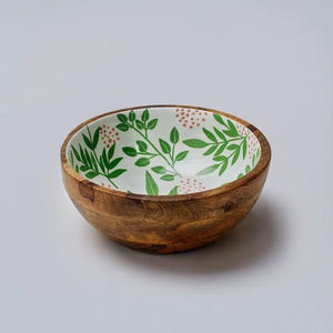 Bol de service en bois fait main, écologique, blanc, pour fruits, collations, aliments secs - Accessoires de vaisselle durables pour le monde entier - Product Image 2