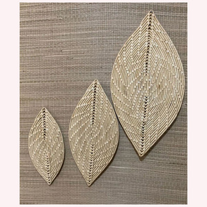 Décoration murale moderne bohème faite à la main en rotin et métal Accent unique inspiré de la nature pour les maisons contemporaines - Product Image 4