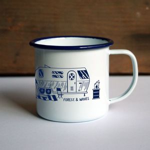 Taza esmaltada metálica personalizada de 12oz al por mayor, taza para café y leche para acampar, con impresión de logotipo por sublimación para ocasiones de fiesta - Product Image 4