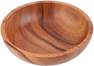 Cuenco de madera con acabado real, utensilios de cocina decorativos multiusos para bodas y fiestas, precio al por mayor de alta calidad - Product Image 2