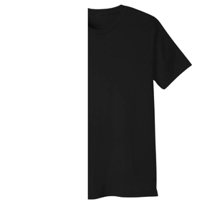 Camiseta de Manga Corta Casual para Hombre, Talla Grande, con Logotipo Personalizable de Alta Calidad, Color Negro Puro, 220 g/m², 100 % Orgánica - Product Image 3