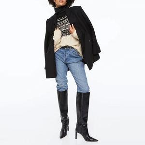 Venta al por mayor por encargo 100% algodón mujeres suéter impreso Logo pulóver señoras 2025 suéter mujeres - Product Image 5