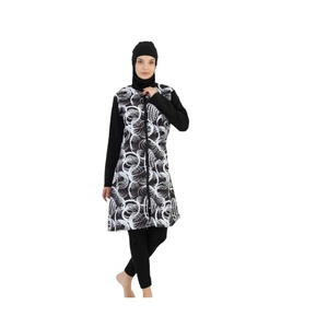 New Modest Swimwear for Muslim Women Comfortable Long Sleeve <b>Hijab</b> Burka <b>Full</b> Coverage Sporty Islamic Style Quick Dry - Product Image 3