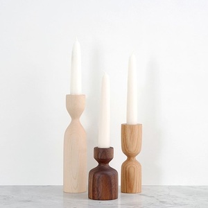 Meilleure vente en bois extérieur et intérieur fait à la main personnaliser la maison bougeoir décoratif Design moderne bougeoir de mariage en bois - Product Image 6