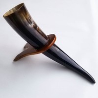 Corne à boire viking artisanale polie 100 % naturelle style animal pour la bière, pas chère, par AALIYAN IMPEX