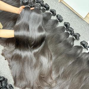 Cabello natural liso de trama, cabello humano 100%, cabello crudo vietnamita de un donante - Product Image 1