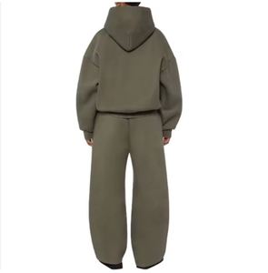 New Style Sweat Suit Fashion Unisex Men Oversized Tracksuit Custom Screen Dtg Print <b>Spray</b> Color Sweatpants and Hoodie <b>Set</b> - Product Image 6