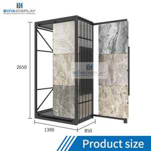 Nhà máy sản xuất hiện đại kéo-đẩy điều chỉnh tùy chỉnh khung đá cẩm thạch Granite Mosaic slab trượt gốm sứ hiển thị gạch đứng - Product Image 2