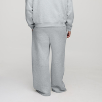 Pantalon décontracté ample et épais en molleton de coton pour homme OEM 2026, avec logo personnalisé imprimé et brodé, fermeture à cordon de serrage