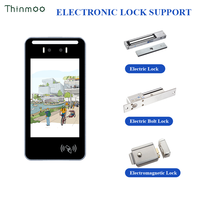 Thinmoo Android 11, Pantalla Táctil Full HD de 8 Pulgadas, Resistente al Agua, Reconocimiento Facial, POE, Control de Acceso para Exteriores, Aplicación Personalizada, Nube, Local
