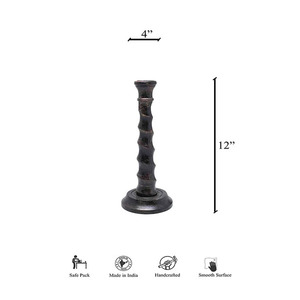 Pot de bougeoir de luxe parfait pour l'atmosphère relaxante Pot de bougeoir fabriqué à la main Design unique pour un éclairage doux - Product Image 2