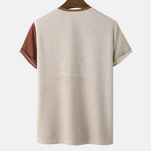 T-shirt pour homme de haute qualité T-shirt dernier design T-shirt pour homme en coton et polyester avec impression de logo personnalisé - Product Image 2