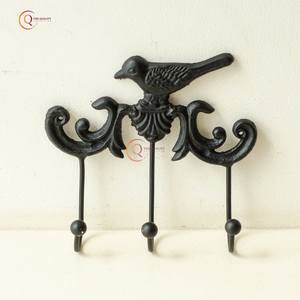 Sparrow Designer Solid Iron Wall Organizer <b>Hooks</b> <b>Black</b> Color Heavy Duty Iron Hanger <b>Hooks</b> for Home Clothes Coat Hats Low Price - Product Image 3