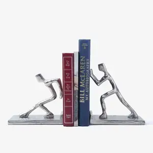Desain pembatas buku Aluminium berdiri manusia untuk penyelenggara meja 2023 kedatangan baru pemegang buku Aluminium berdiri penjual terbaik