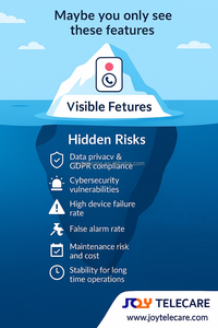 24/7 mùa thu phát hiện cá nhân báo động khẩn cấp cho người cao niên PSTN Điện thoại cố định không dây Hệ thống gọi điện thoại cho độc lập sống bệnh viện - Product Image 6