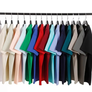 240gsm T-shirt en coton uni respirant pour femmes T-shirt multicolore à col en O pour hommes T-shirt imprimé pour hommes Expédition DDP - Product Image 3