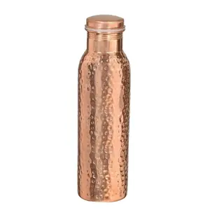 Custom Made Copper <b>Drinkware</b> Bottles in Various Patterns for Gifting and Home Storage - Product Image 1