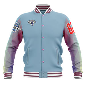 Veste universitaire sur mesure en gros, usine OEM, vêtements d'équipe universitaire, streetwear, style baseball, manches en cuir doux, vêtements de sport - Product Image 2