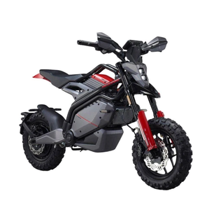 Motocicleta Todoterreno Eléctrica Negra y Roja de 2 Tiempos y 50cc con Disco de Acero, Nueva - Product Image 5