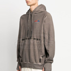 Solid Color Breathable Lightweight Basics Acid Wash Hoodies <b>For</b> <b>Men</b> Custom Design Outdoor Use Oversized <b>Men</b> Acid Wash Hoodies - Product Image 2