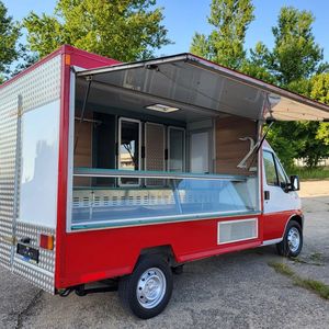 Camion de restauration rapide motorisé de 4 m en fibre de verre/aluminium entièrement équipé, remorque de camion de restauration personnalisée avec équipement de cuisine complet - Product Image 6