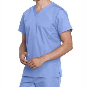 Gommages d'hôpital personnalisés uniformes de conception de couleur unie hommes et femmes gommages d'allaitement gommages médicaux en gros - Product Image 5